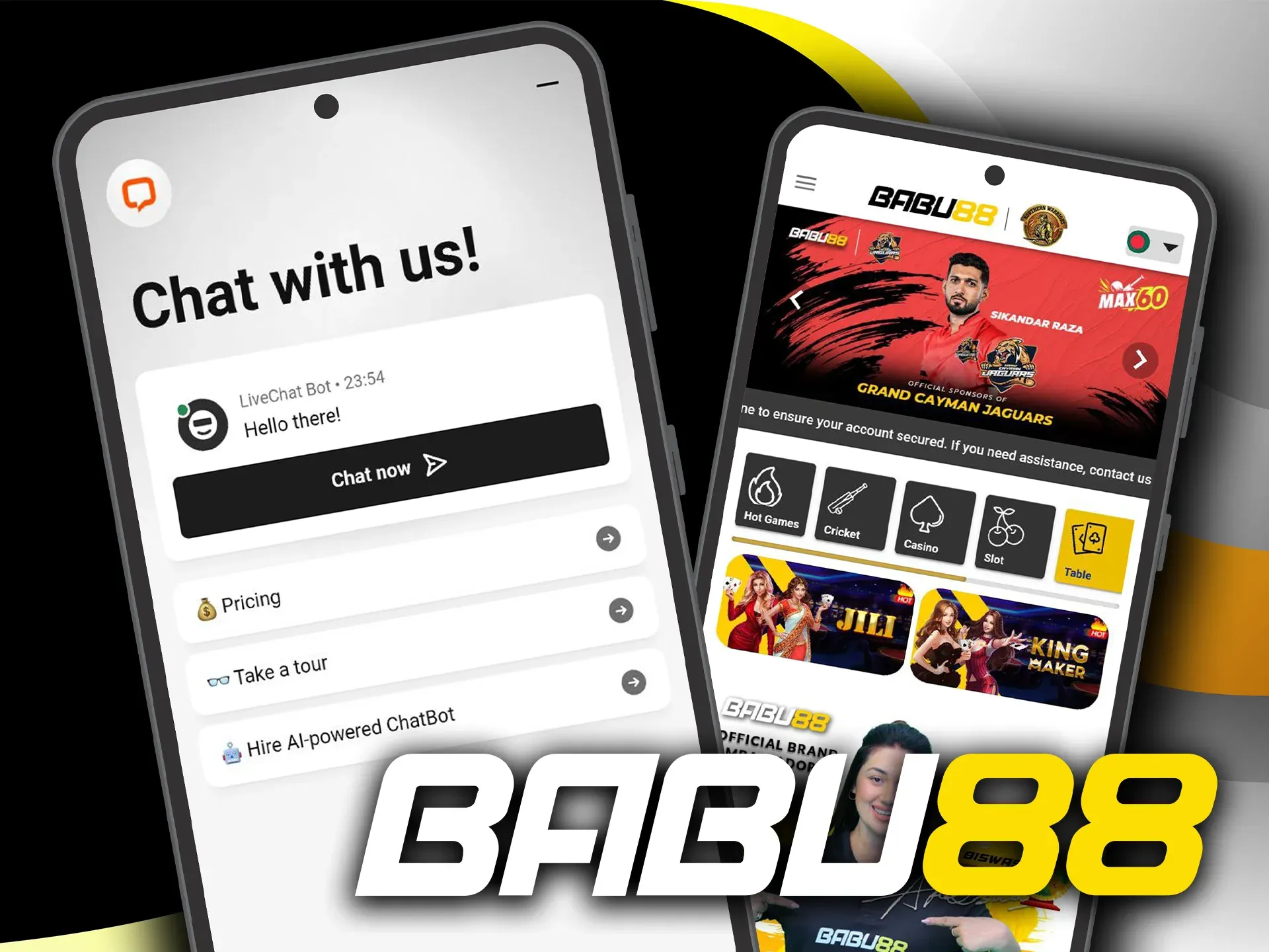 The Babu88 app provides a convenient way to contact customer support.