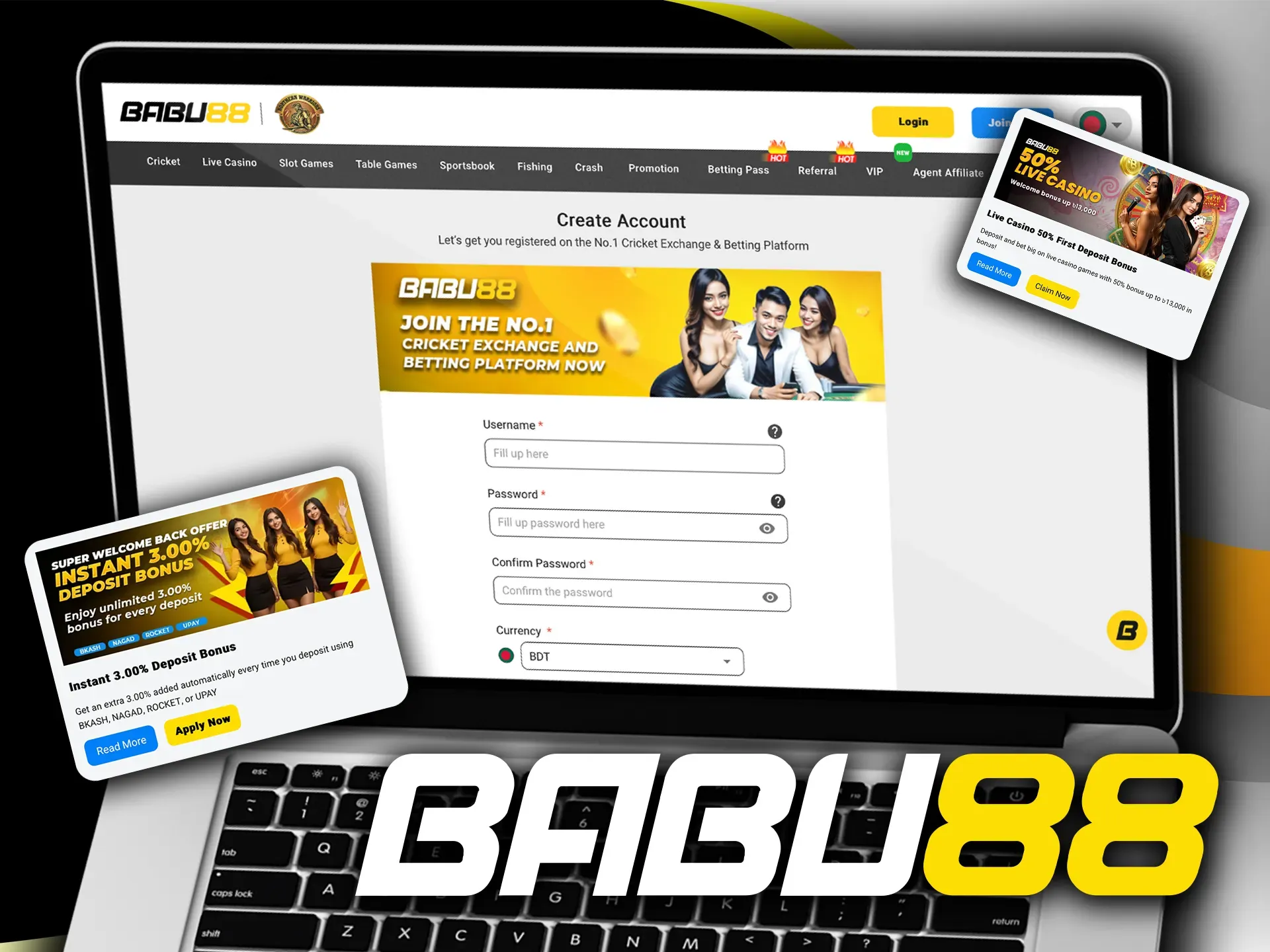 Bonus activation at Babu88 is quick and easy.