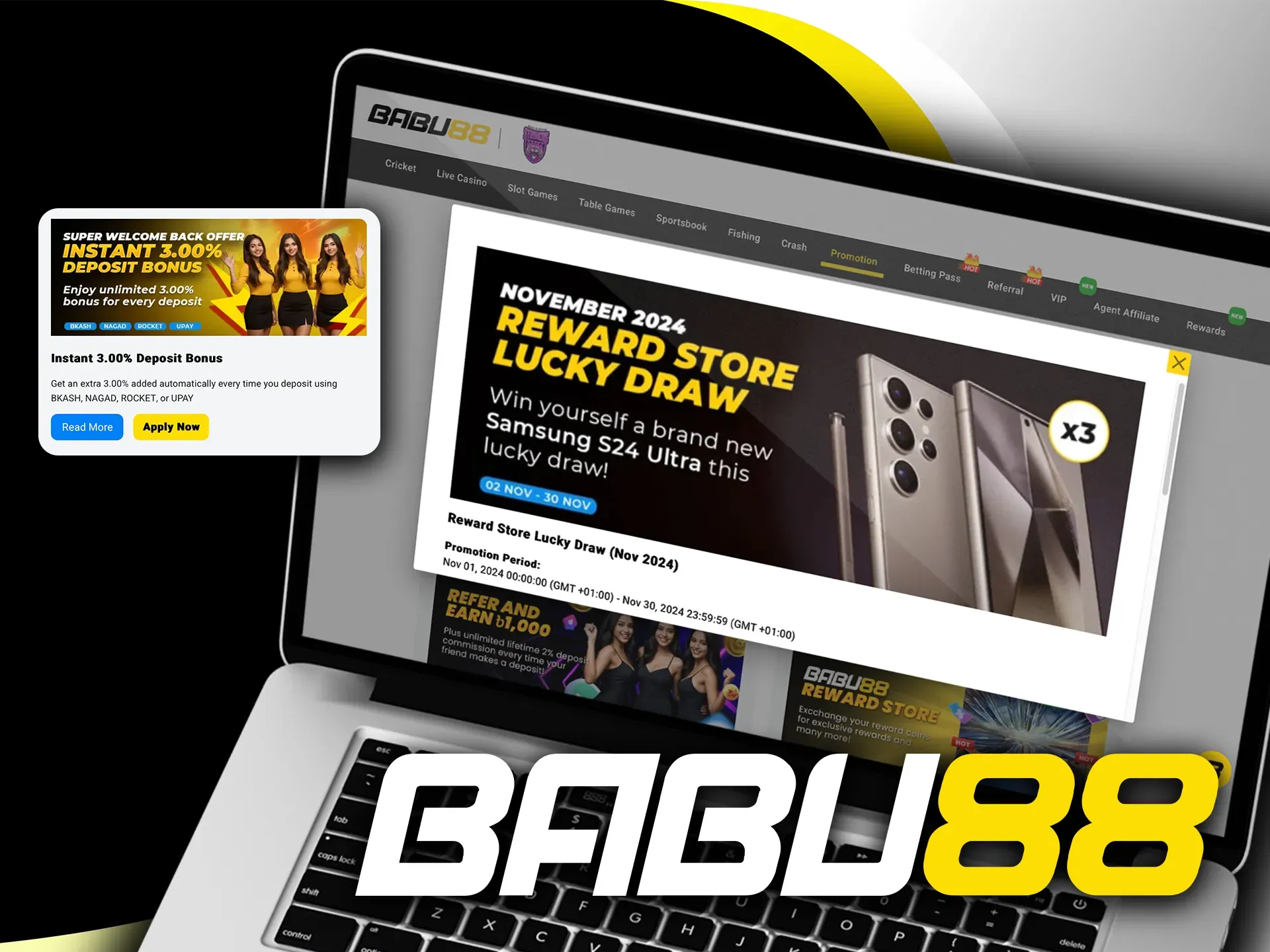 Table game fans can enjoy special bonuses from Babu88.