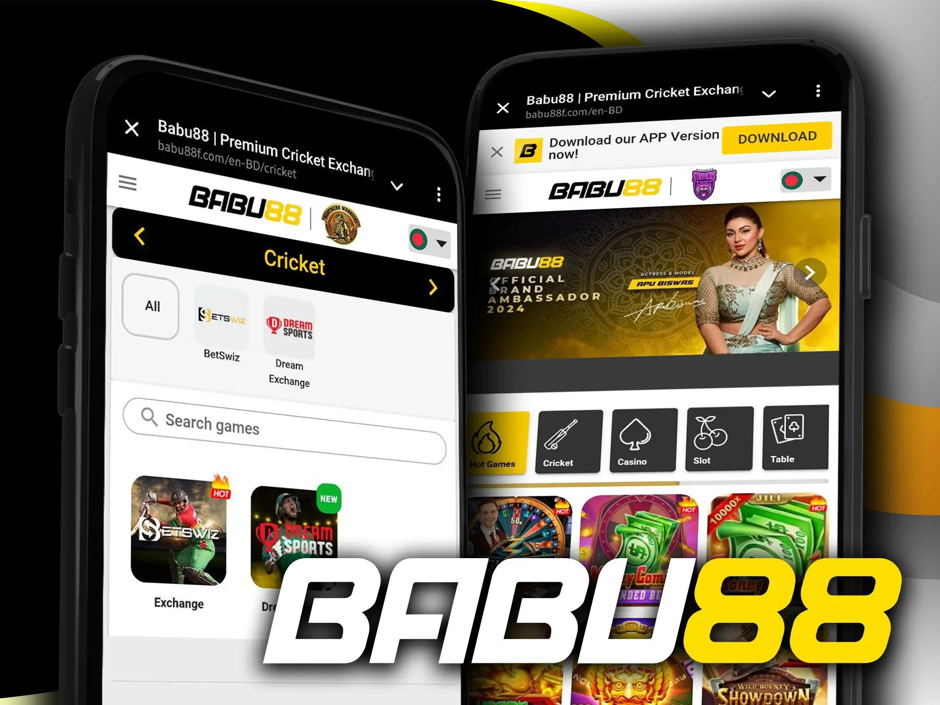 The mobile version of the Babu88 website works in any browser.